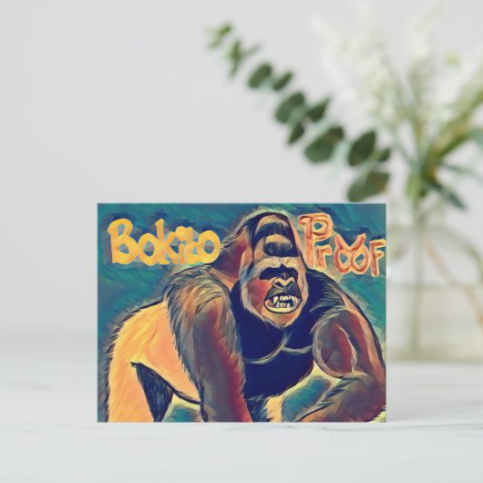 Bokito Proof Briefkaart (Staand voorkant)