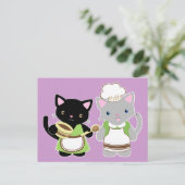 Bokkatten van Yoyo en Suki Neko Briefkaart (Staand voorkant)