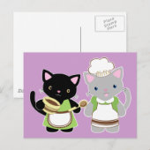 Bokkatten van Yoyo en Suki Neko Briefkaart (Voorkant / Achterkant)