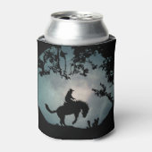 Bokkend paard en cowboy blikjeskoeler (Blikje Voorkant)