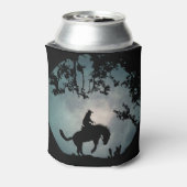 Bokkend paard en cowboy blikjeskoeler (Blikje Achterkant)