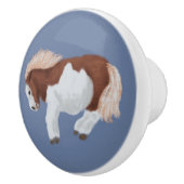 Bokkend Paard  Keramische Knop (Rechts)