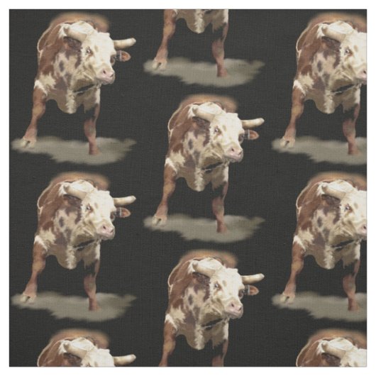 Bokkende stier stof (Swatch)