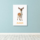 BOKKIE Afrikaans Saffa Expat Afrikaanse Humor Canvas Afdruk (Insitu (Houten vloer))