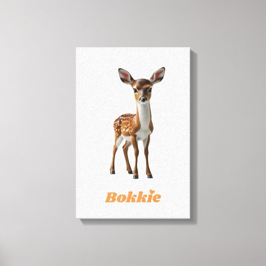 BOKKIE Afrikaans Saffa Expat Afrikaanse Humor Canvas Afdruk (Voorkant)