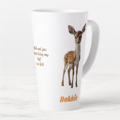 BOKKIE Afrikaans Saffa Expat Afrikaanse Humor Latte Mok (Rechterhoek)