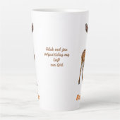 BOKKIE Afrikaans Saffa Expat Afrikaanse Humor Latte Mok (Voorkant)