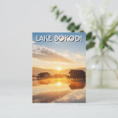 Bokodimeer Hongarije Zonsondergang Briefkaart (Staand voorkant)