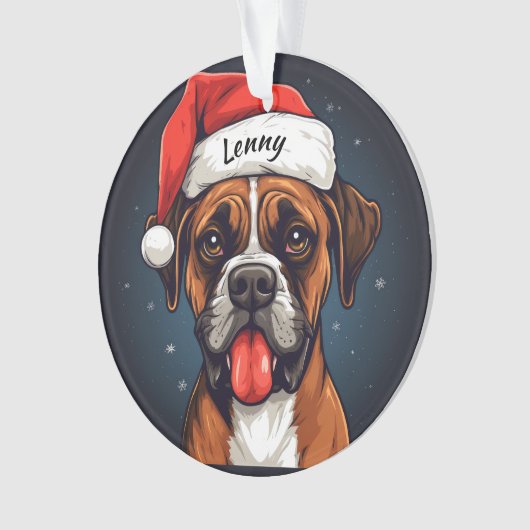 Boks Custom Kerst Ornament (voorkant)