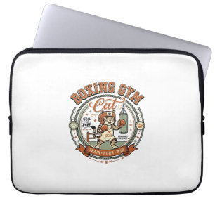 Boks Gym Kat Boks Gym Kat Vintage Vector Kunst S Laptop Sleeve