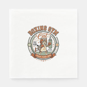 Boks Gym Kat Boks Gym Kat Vintage Vector Kunst S Servet