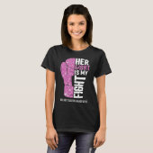 Boks Handschoenen Borstkanker Krijger T-shirt (Voorkant volledig)