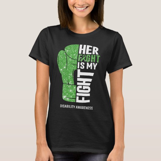 Boks handschoenen Disability Warrior T-shirt (Voorkant)