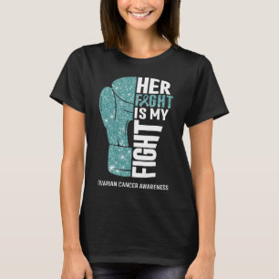 Boks handschoenen Eierstokkanker Strijder T-shirt