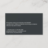 Boks handschoenen hangend | Fitness visitekaartje (Achterkant)