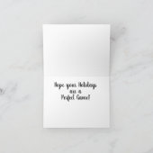 Boks Handschoenen Ontwerp Kerstkaart Kaart (Binnen)