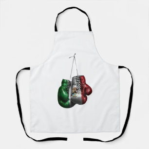 Boks Handschoenen T-shirt - Mexico Vintage vlag Schort