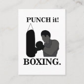 Boks Sport Punch It Boxing Visitekaartje (Voorkant)