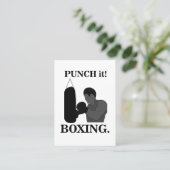 Boks Sport Punch It Boxing Visitekaartje (Staand voorkant)