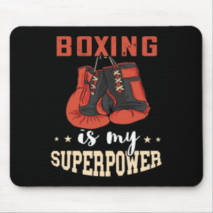 Boks Superpower Bokshandschoenen Kickboxer Kickbok Muismat