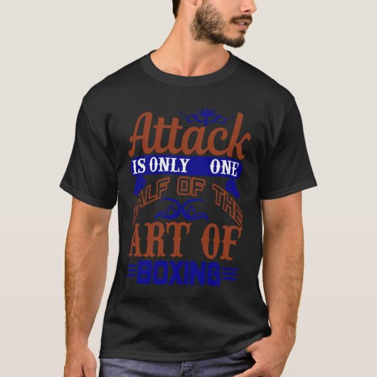 Boksbeeldaanval is slechts de helft van boksen t-shirt (Voorkant)