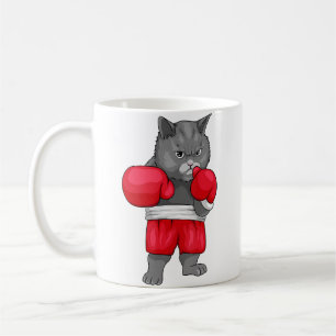 Bokscat voor een bokser en kattenliefhebber koffiemok