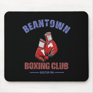 Boksclub Beantown Boston Ma- Handschoenen Design Muismat