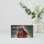 Boksclub tweetalig Spaans Visitekaartje (Staand voorkant)