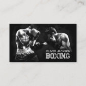 Bokscoach Waterverf kunst Visitekaartje (Voorkant)