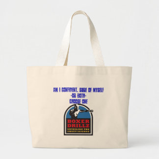 boksdrillz, ben ik VERTROUWD of jus... - Gepersona Grote Tote Bag