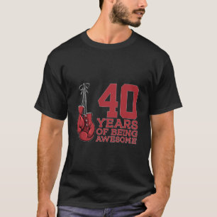 BOKSEN 40 JAAR GEWELDIGE BOKSER 40E GEBOORTE T-SHIRT