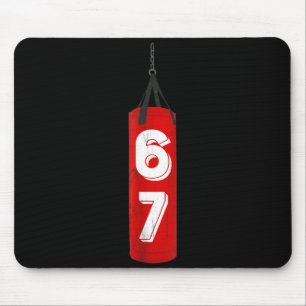 Boksen 6 7 Zes Zeven Grappig MMA Gym Design Muismat