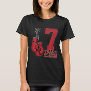 Boksen 7 jaar lang een geweldige bokser 7e verjaar t-shirt