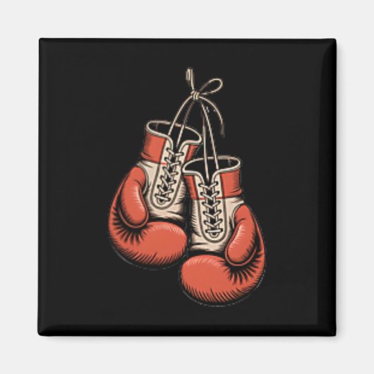 Boksen Amerikaanse traditionele Tattoo Art Flash Magneet (Voorkant)