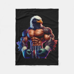 Boksen Blackhawk Bokser Kickbokser Mma Vechters Co Fleece Deken