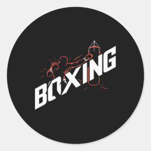 Boksen Boksen Byg Kickboksen Boksliefhebber Ronde Sticker