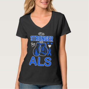Boksen Boksers Sterker Dan ALS Bewustzijn T-shirt