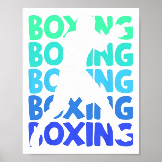 Boksen Boxer Boys Mannen Kinder Poster (Voorkant)