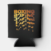 Boksen Boxer Graphic Word Art Blikjeskoeler (Voorkant)