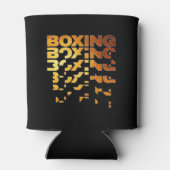 Boksen Boxer Graphic Word Art Blikjeskoeler (Achterkant)