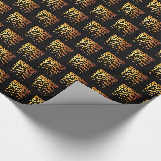 Boksen Boxer Graphic Word Art Cadeaupapier (Hoek)