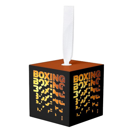 Boksen Boxer Graphic Word Art Decoratie (Voorkant hoekig)