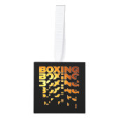 Boksen Boxer Graphic Word Art Decoratie (Voorkant)