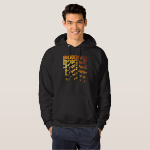 Boksen Boxer Graphic Word Art Hoodie