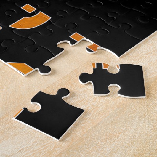 Boksen Boxer Graphic Word Art Legpuzzel (Zijkant)