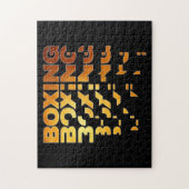 Boksen Boxer Graphic Word Art Legpuzzel (Verticaal)