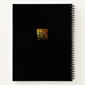 Boksen Boxer Graphic Word Art Notitieboek (Achterkant)