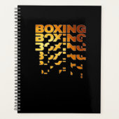 Boksen Boxer Graphic Word Art Planner (Voorkant)