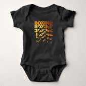Boksen Boxer Graphic Word Art Romper (Voorkant)