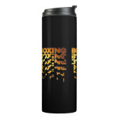 Boksen Boxer Graphic Word Art Thermosbeker (Gedraaid links)